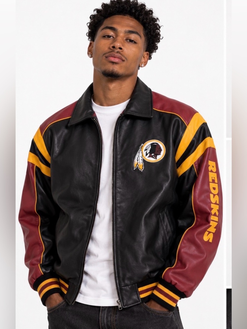 NFL Vintage Redskins Varsity Bomber Jacket